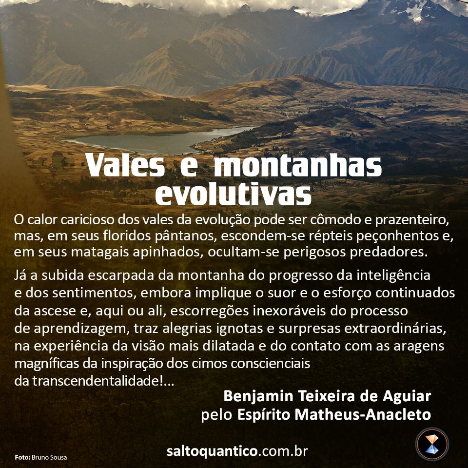 Vales e montanhas evolutivas